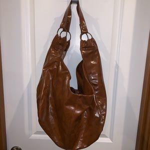 Camel colored hobo bag
